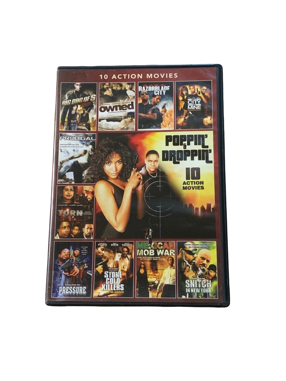 Poppin’ & Droppin’ 10 Action Movies DVD Box Set Collection Maverick Ent.